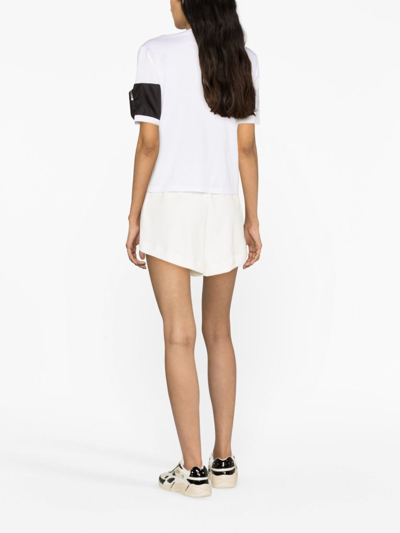 Shop Styland High-waisted Organic-cotton Shorts In White