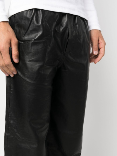 Shop Ludovic De Saint Sernin High-waist Wide-leg Trousers In Black