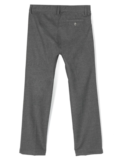 Il Gufo Straight-leg Cotton Trousers In Grey