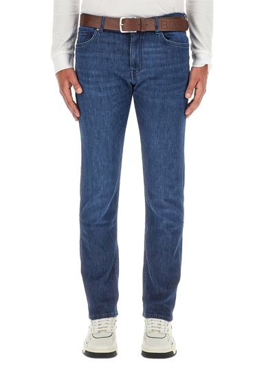 Shop Hugo Boss Jeans With Logo In Blue