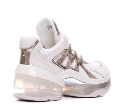 Shop Michael Michael Kors Olympia Sport Extreme Sneakers In White