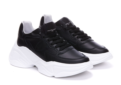 Shop Philippe Model Rivoli Sneakers In Black