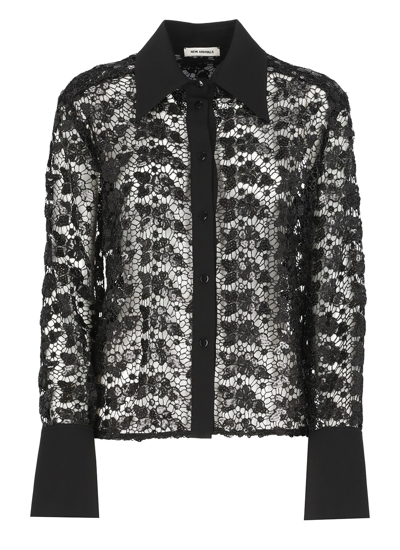 Shop New Arrivals Carine El Hedonism Shirt In Black