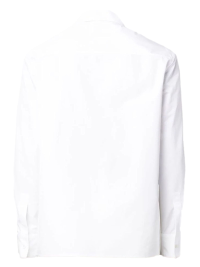 Shop Jil Sander White Organic Cotton Shirt In Bianco