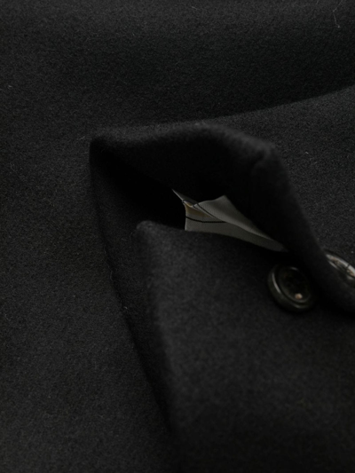 Shop Dsquared2 Black Virgin Wool Blend Coat In Nero