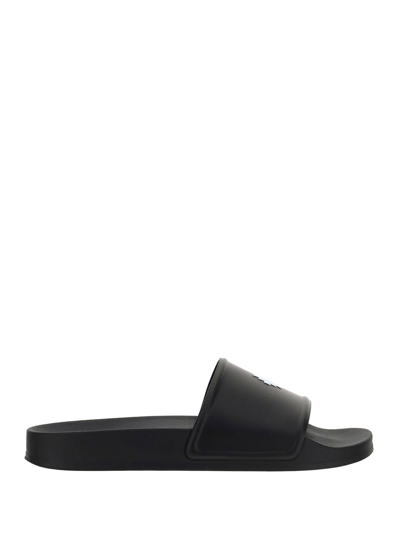 Shop Marcelo Burlon County Of Milan Sandals In Black/white