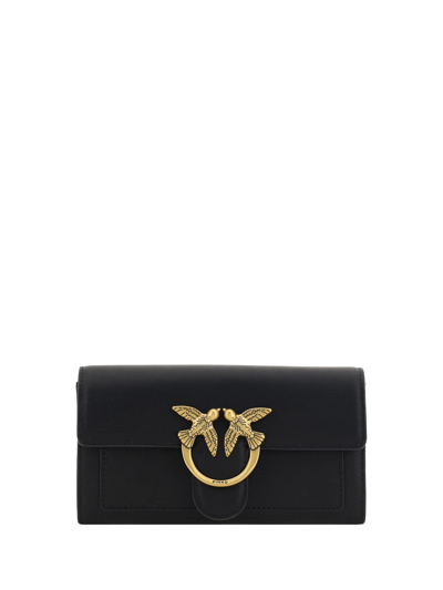 Pinko Love One Wallet In Black