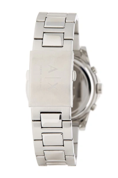 Shop Ax Armani Exchange Outerbanks Chronograph Bracelet Watch, 45mm In Silver