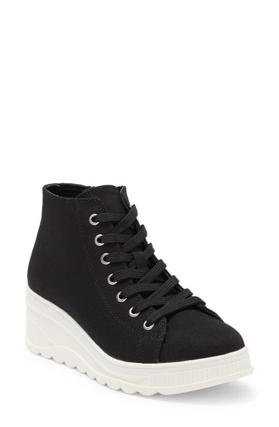 Shop Steve Madden Kids' Jshade Wedge Sneaker In Black