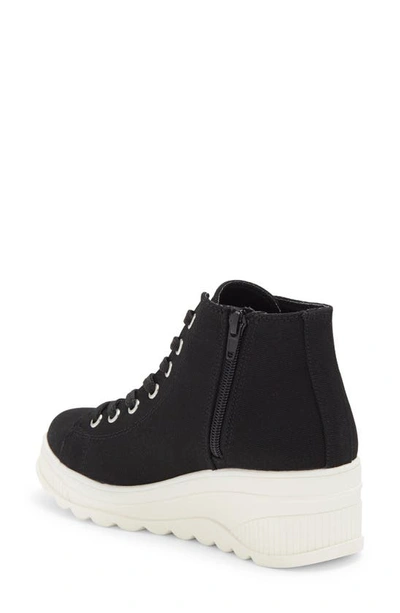 Shop Steve Madden Kids' Jshade Wedge Sneaker In Black