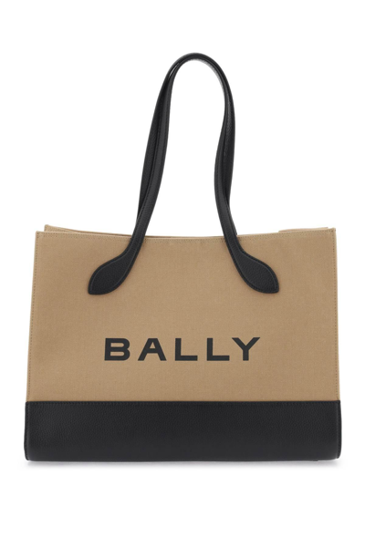 Shop Bally 'keep On' Tote Bag In Brown,black
