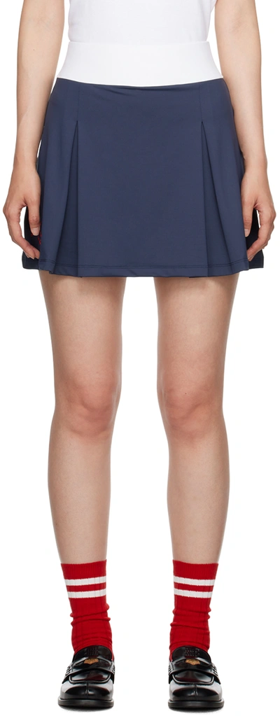 Palmes Ssense Exclusive Navy Forest Skort In Navy