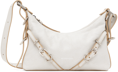 Shop Givenchy Off-white Mini Voyou Bag In 105 Ivory