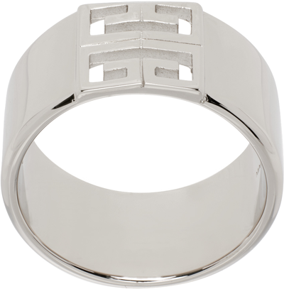 Shop Givenchy Silver 4g Ring In 040-silvery