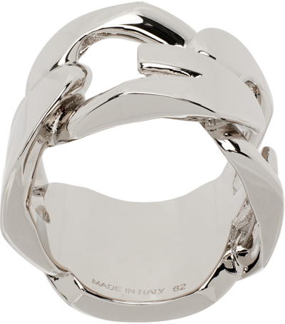 Shop Givenchy Silver Id Ring In 040-silvery