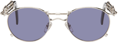 Shop Jean Paul Gaultier Silver 56-0174 Sunglasses In 91 Silver