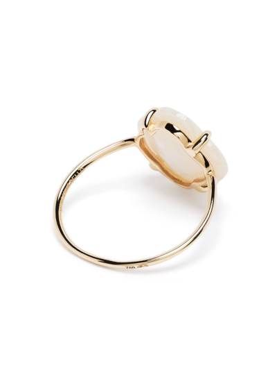 Shop Morganne Bello 18kt Yellow Gold Victoria Mother-of-pearl Ring