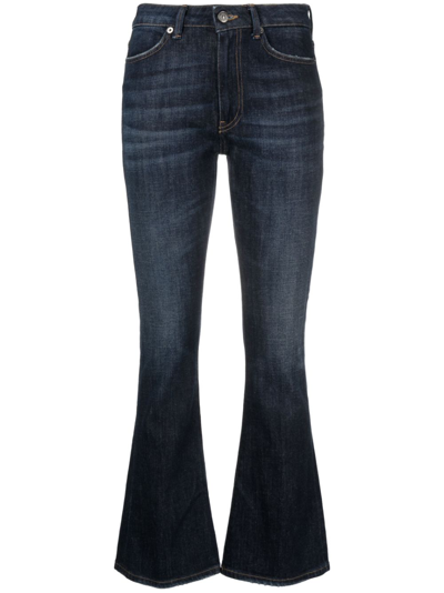 Shop Dondup Mandy High-waist Bootcut Jeans In Blue