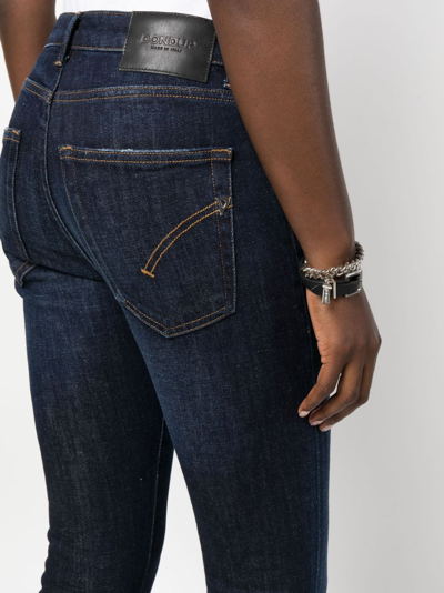 Shop Dondup Mandy High-waist Bootcut Jeans In Blue