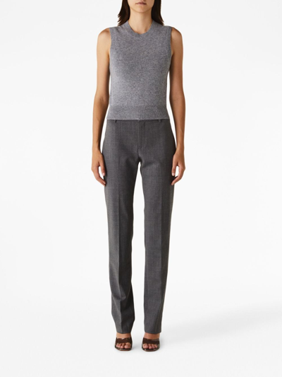 Shop Nili Lotan May Cashmere Knitted Top In Grau