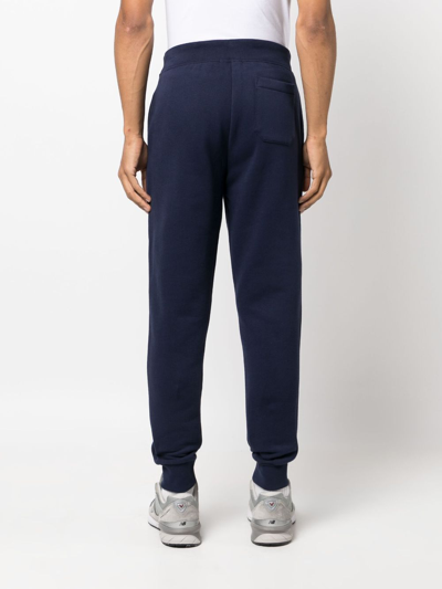 Shop Polo Ralph Lauren Logo-embroidered Track Pants In Blau
