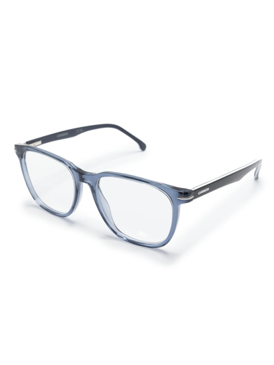 Shop Carrera 308 Square-frame Acetate Glasses In Blue