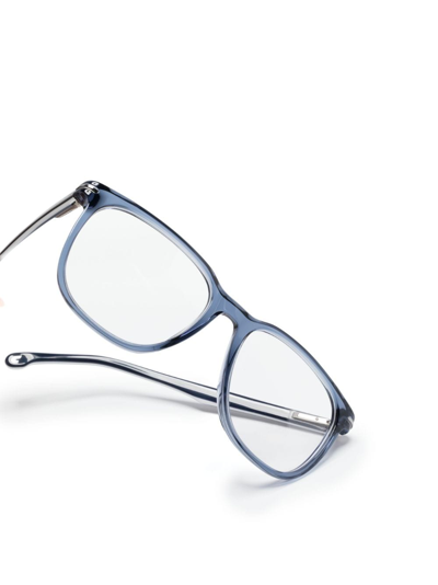 Shop Carrera 308 Square-frame Acetate Glasses In Blue