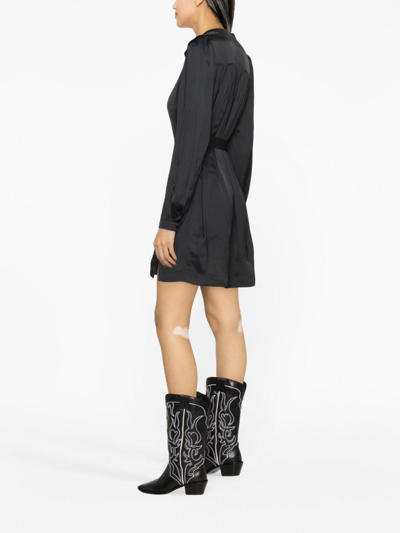 Zadig & Voltaire Ritchin Minikleid Mit Satin-finish In Black