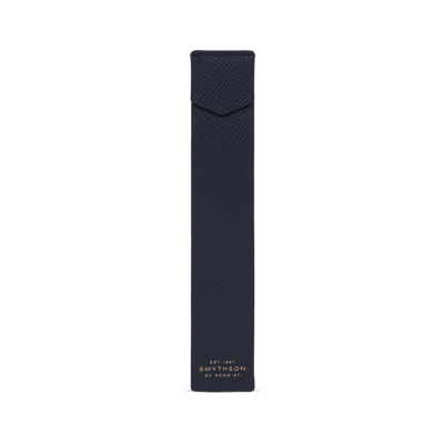 Shop Smythson Bookmark In Panama In Navy