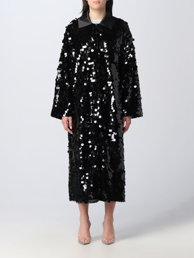 Shop Rotate Birger Christensen Coat Rotate Woman Color Black