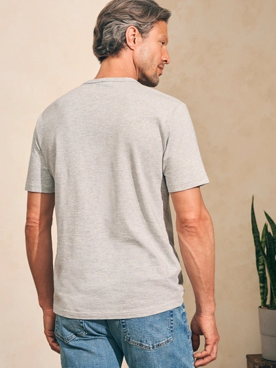 Shop Faherty Sunwashed T-shirt In Heather Grey