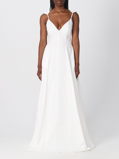 Shop Andrea Iyamah Dress  Woman Color White