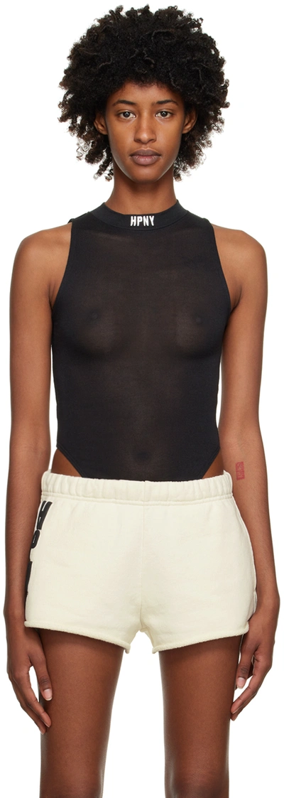 Heron Preston Black Ctnmb Bodysuit In Black White