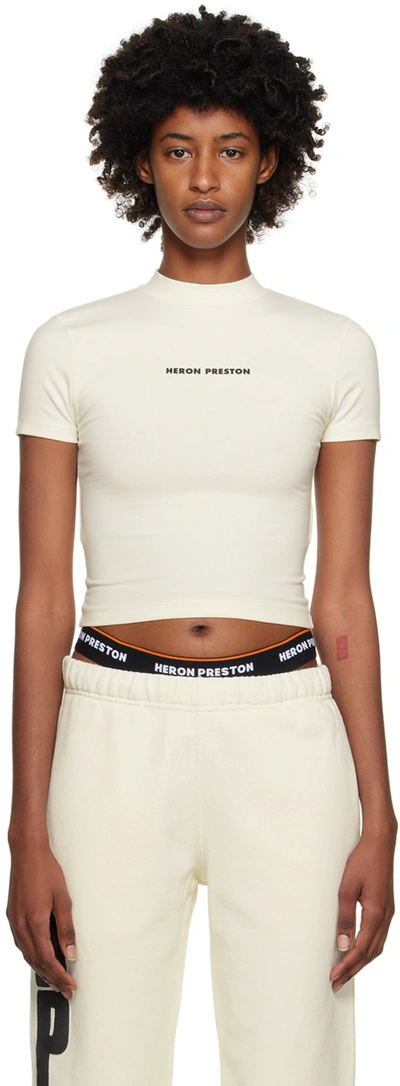 Shop Heron Preston White '' Baby T-shirt In White Black