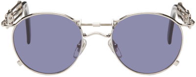 Shop Jean Paul Gaultier Silver 56-0174 Sunglasses In 91-silver