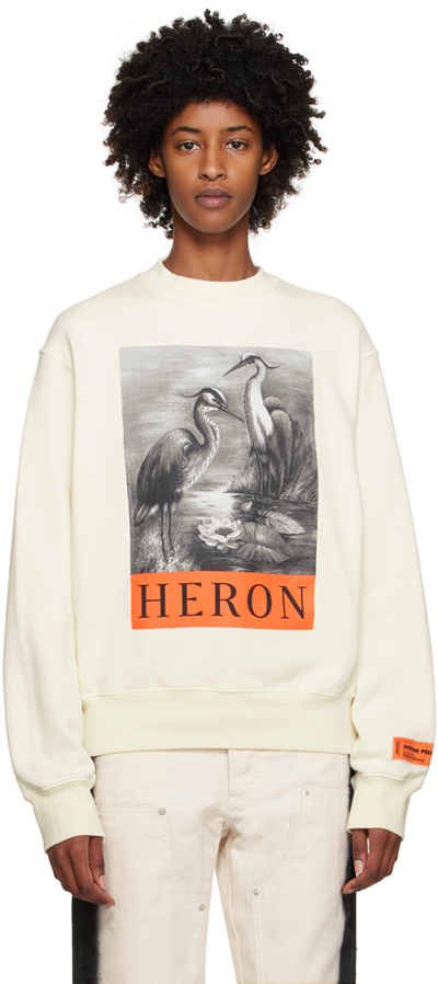 Shop Heron Preston White 'heron' Sweatshirt In White Black