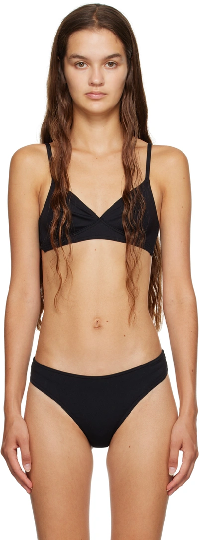 Shop Eres Black Filou Bikini Top In 100100p Noir