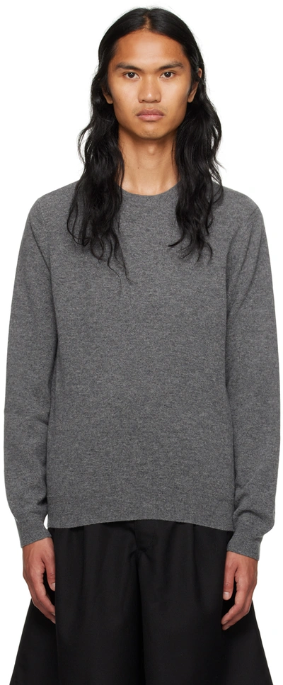 Shop Comme Des Garçons Shirt Gray Forever Sweater In 3 Top Grey