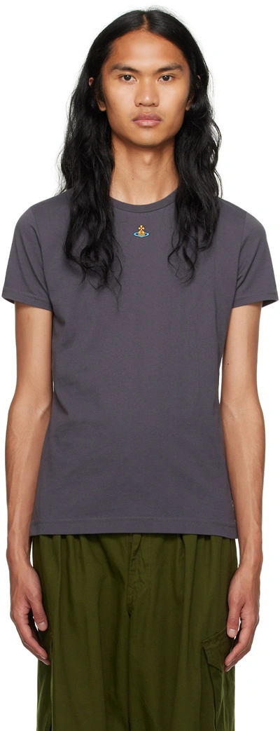Shop Vivienne Westwood Gray Peru T-shirt In 233-j001m-p402go