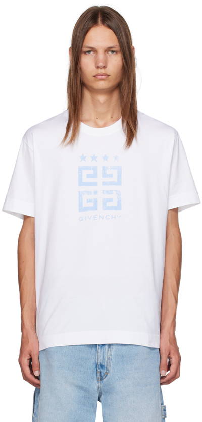 Shop Givenchy White Classic T-shirt In 100-white