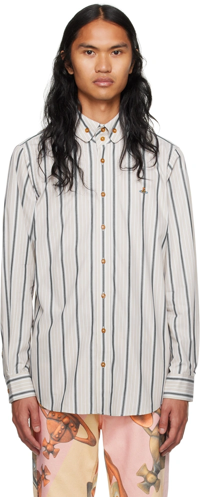 Shop Vivienne Westwood Beige Krall Shirt In 233-w003v-c201bs