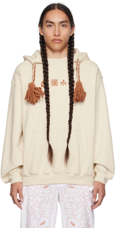Shop Adish Off-white Ared Hoodie In Off White