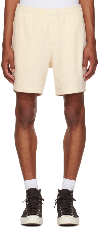Shop Vince Off-white Drawstring Shorts In Bone-112bne