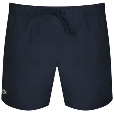Shop Lacoste Core Essentials Swim Shorts Navy
