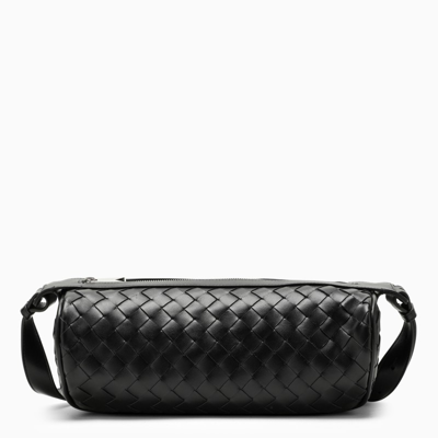 Shop Bottega Veneta | Black Woven Leather Crossbody Bag