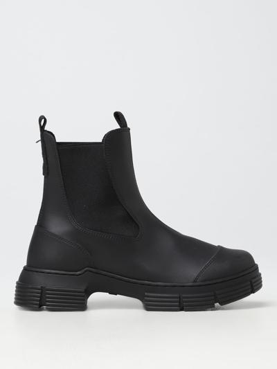 Ganni Ankle Boots In Black