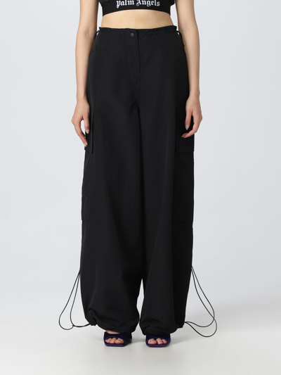 Shop Palm Angels Trousers In Technical Fabric In Black