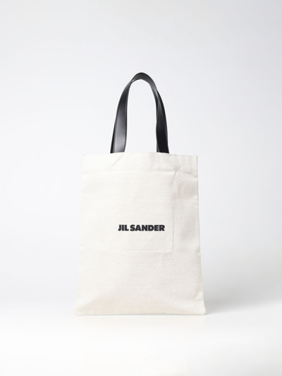 Jil Sander Tote Bags  Woman Color White In Beige
