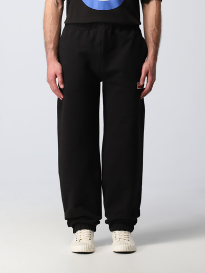 Shop Kenzo Jogger Pants In Stretch Cotton In Black