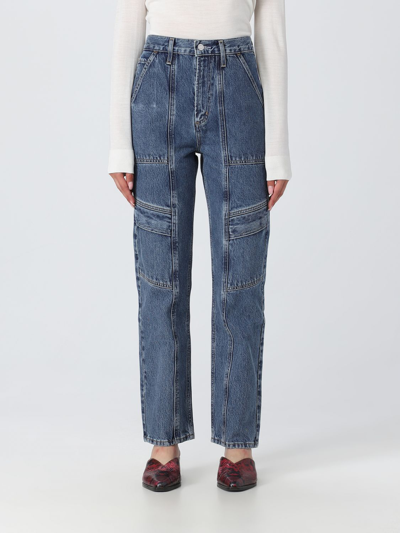 Shop Agolde Jeans  Woman Color Denim